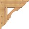 Ekena Millwork Olympic Traditional Smooth Bracket w/ Offset Brace, Western Red Cedar, 7 1/2"W x 22"D x 22"H BKT0806X22X22OLY01SWR - alternate 3